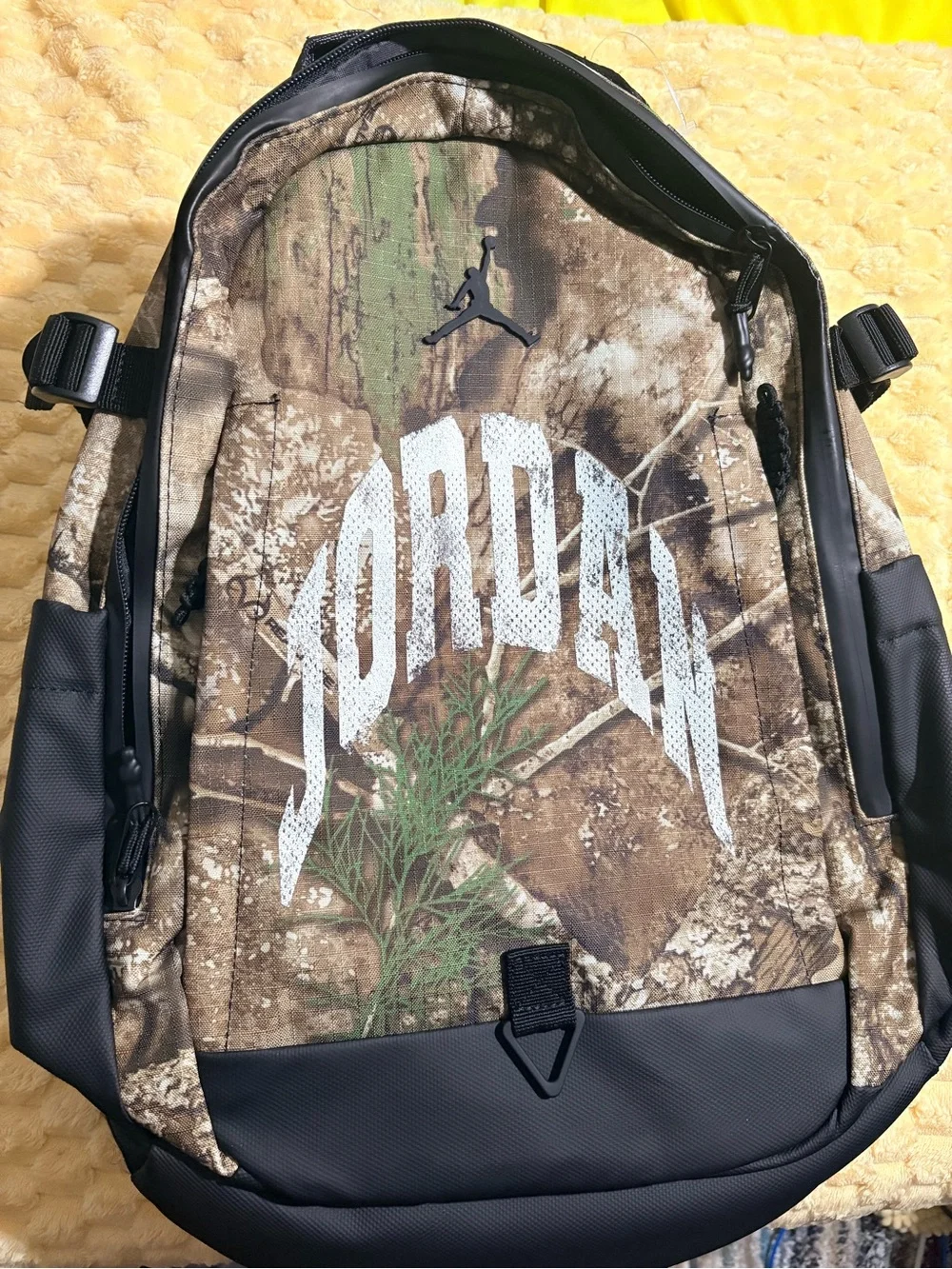 Jordan Camo Backpack with Black Trim